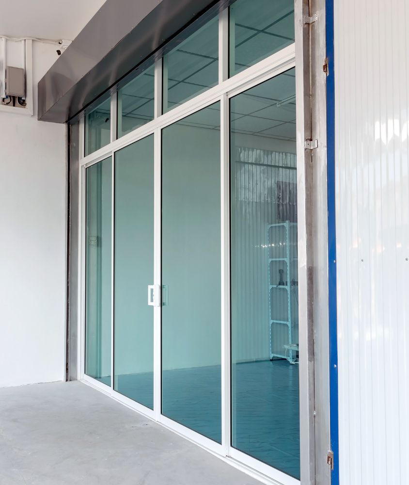 porta de vidro em Cotia